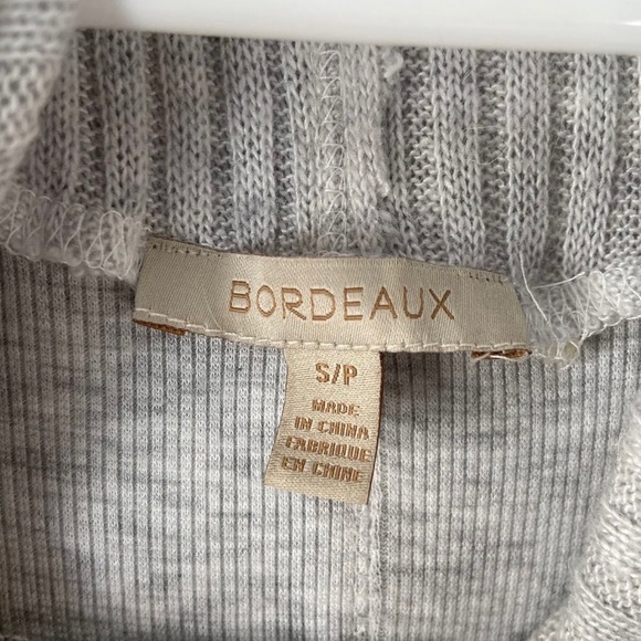 Bordeaux | Women's Light Gray Long Sleeve Tunic Cowl Neck Top Size S - Picture 4 of 7